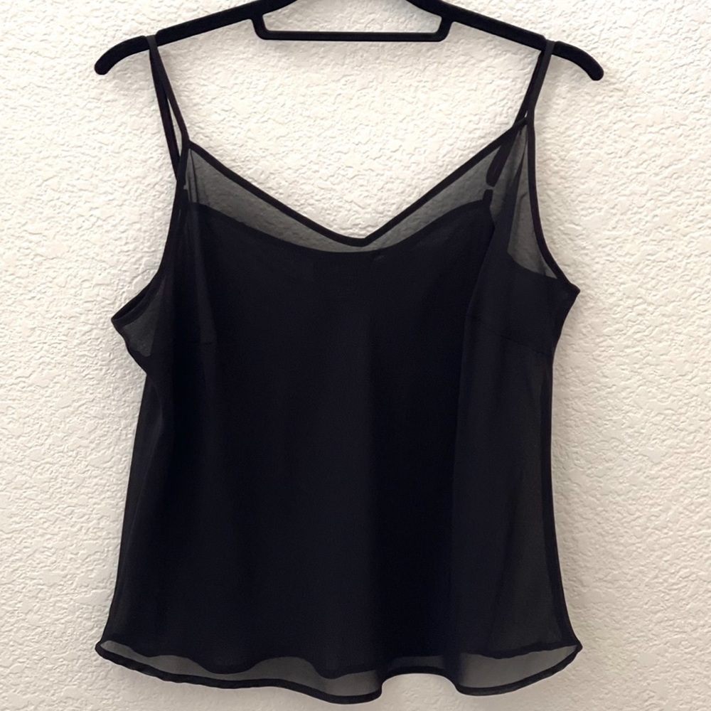 Clothing Co. by notations Sheer Black Top